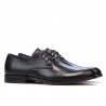 Men stylish, elegant shoes 878 black
