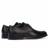 Men stylish, elegant shoes 878 black