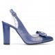 Sandale dama 1267 lac albastru combinat