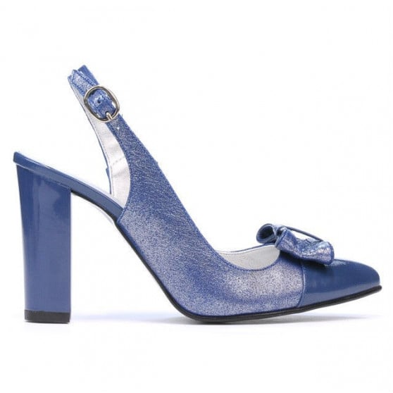 Women sandals 1267 patent blue combined