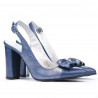 Sandale dama 1267 lac albastru combinat
