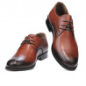 Men stylish, elegant shoes 878 a cognac