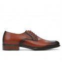 Men stylish, elegant shoes 837 a cognac