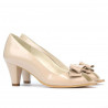 Women sandals 1255 patent ivory