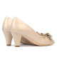 Women sandals 1255 patent ivory