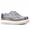 Women casual shoes 683-1 gray pearl combined
