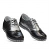 Pantofi casual dama 693 negru combinat