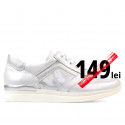 Pantofi sport dama 694 alb sidef combinat