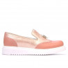 Pantofi casual dama 659-1 rosa combinat