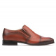 Men stylish, elegant shoes 877 a cognac