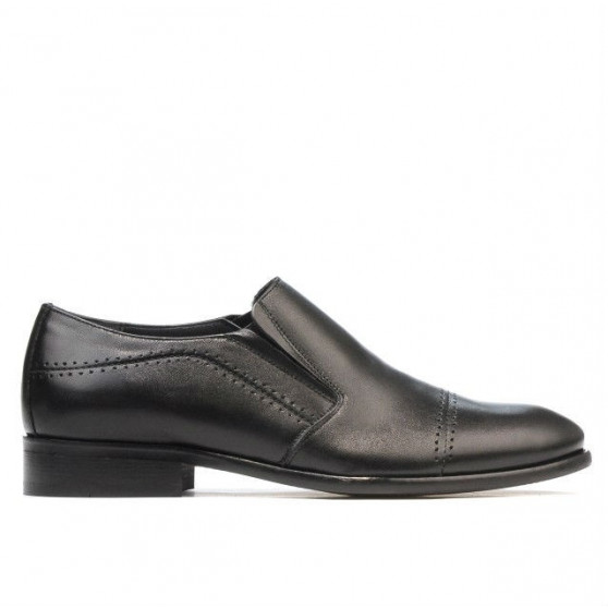 Men stylish, elegant shoes 877 black