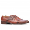 Men stylish, elegant shoes 838 a cognac