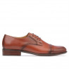 Men stylish, elegant shoes 838 a cognac