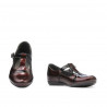 Small children shoes 62c patent bordo+black