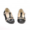 Small children shoes 62c patent black+beige