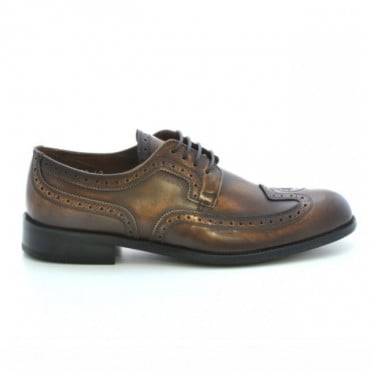 Men stylish, elegant shoes 799 a brown