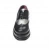 Pantofi casual dama 683-1 negru combinat