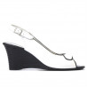 Women sandals 596 white+black