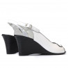 Women sandals 596 white+black