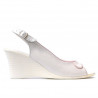 Sandale dama 596 alb sidef