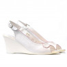 Women sandals 596 white pearl