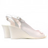 Women sandals 596 white pearl