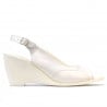 Sandale dama 599 alb sidef
