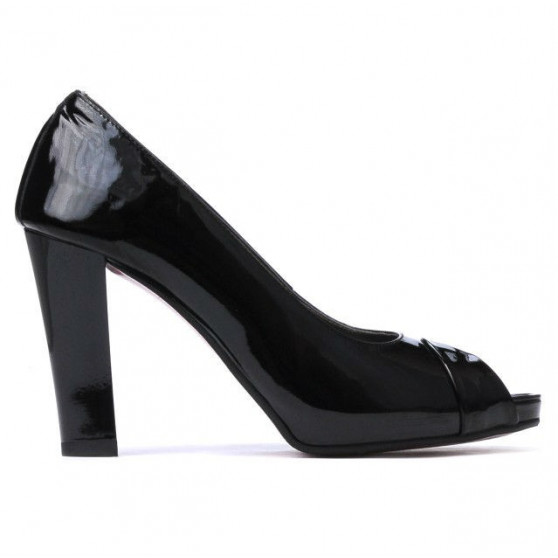 Women sandals 1219 patent black