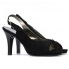 Women sandals 1052 black antilopa