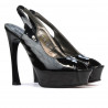 Women sandals 1215 patent black