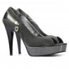 Women sandals 1202 gray antilopa+lac gray