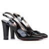 Women sandals 1220 patent black