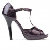 Women sandals 1054 patent purple