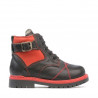 Small children boots 21c biz black+red