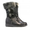 Small children knee boots 24c black combined