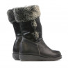 Small children knee boots 24c black combined