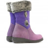 Small children knee boots 24c purple combined
