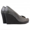 Women casual shoes 178 gray combined
