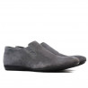 Men casual shoes 760 gray velour