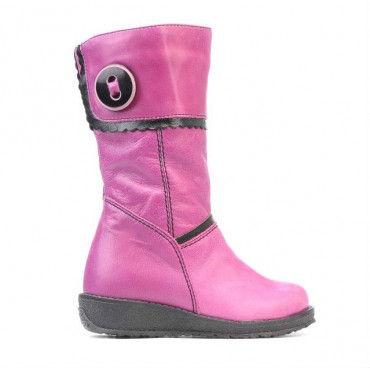 Small children knee boots 25c pink+black