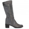 Women knee boots 3250 gray combined 