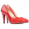 Women stylish, elegant shoes 1233 patent red