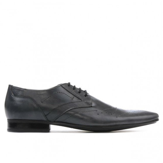Men stylish, elegant shoes 800 gray