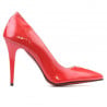 Women stylish, elegant shoes 1230 patent red