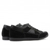 Men sport shoes 716 black velour+patent black
