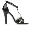 Women sandals 1239-1 patent black
