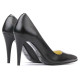 Women stylish, elegant shoes 1246 black