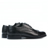 Men stylish, elegant shoes 880 black