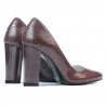 Women stylish, elegant shoes 1261 piton bordo