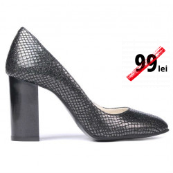 Pantofi eleganti dama 1269 piton negru
